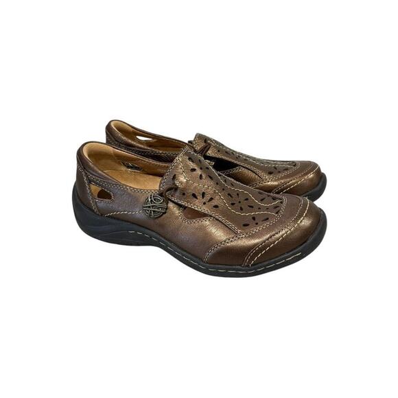 Earth Woodland Loafers Flats Comfort Shoes Bronze Women’s Size 5 B - Picture 5 of 9